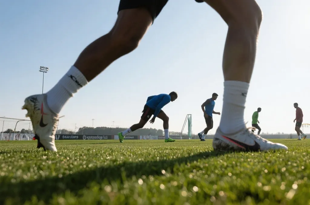 球员在不同气候下备战世界杯的训练场景